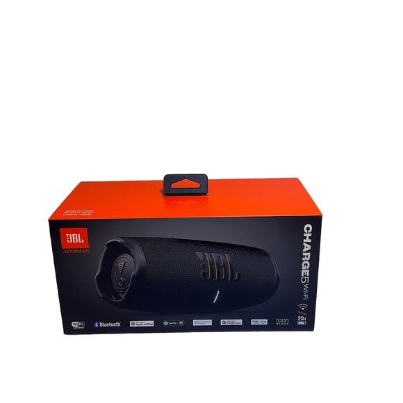 JBL Charge 5 Wi-Fi Bluetooth Portable Speaker - Black Open Box - Picture 6 of 7